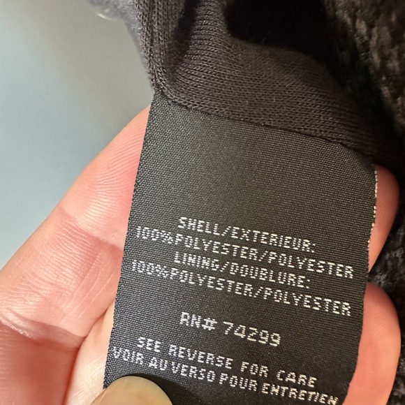 Steve Madden Black button coat, Size Large, 3/$25 - Picture 4 of 6